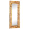 vidaXL Miroir sculpt&eacute; &agrave; la main 110x50x2,5 cm bois de manguier solide