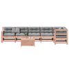 vidaXL Salon de jardin 7 pcs avec coussins bois massif douglas