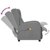 vidaXL Fauteuil de massage électrique à oreilles Gris Similicuir