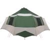 vidaXL Tente Cabane avec toit Vert et blanc 405 x 405 x 273 cm