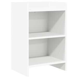 vidaXL Tables de chevet Blanc 40 x 30 x 60 cm Bois d'ing&eacute;nierie