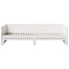 vidaXL Lit Pull-out de Jour Blanc 180 x 200 cm Pin massif