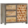 vidaXL Armoire lat&eacute;rale Gris 75x30x60 cm Bois de manguier massif