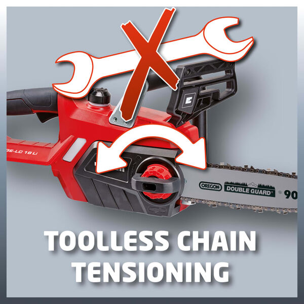 Einhell Tronçonneuse sans fil GE-LC 18 Li - Solo 4501761