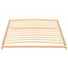 vidaXL Sommier &agrave; lattes Marron 90 x 190 cm Bois de h&ecirc;tre massif
