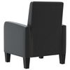 vidaXL Fauteuil Noir Similicuir