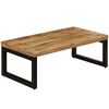 vidaXL Table basse 100x50x35 cm Bois de manguier solide et acier