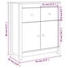 vidaXL Buffet blanc 70x35x80 cm bois massif de pin