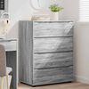 vidaXL Armoires de rangement 2 pcs Gris Sonoma 80 x 48 x 105 cm