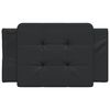 vidaXL Coussin de t&ecirc;te de lit Zadar noir 90 cm similicuir