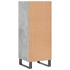 vidaXL Buffet gris b&eacute;ton 34,5x32,5x90 cm bois d'ing&eacute;nierie