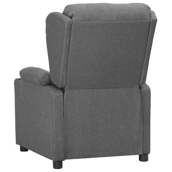 vidaXL Fauteuil Gris clair Tissu