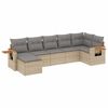 vidaXL Patio Sofa Set 6 place Beige and Grey