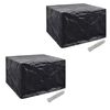 vidaXL Housses de salon de jardin 2 pcs Rotin 8 œillets 113x113 cm