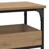 vidaXL Table console avec &eacute;tag&egrave;re ch&ecirc;ne artisanal 100 x 29 x 75 cm