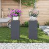 vidaXL Support de Plante 2 pcs Anthracite 24 x 24 x 55 cm Acier