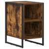 vidaXL Table de chevet Ch&ecirc;ne Fum&eacute; 39.5 x 30 x 50 cm Bois d'ing&eacute;nierie