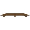 vidaXL Cadre de lit Marron miel 120x190 cm Bois de pin massif