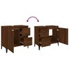 vidaXL Armoire de bain ch&ecirc;ne marron 65x33x60 cm bois d'ing&eacute;nierie