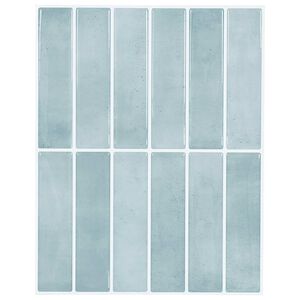 vidaXL Carrelage rectangulaire 10 pi&egrave;ces Vert gris 29 x 23 x 0,08 cm