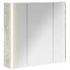 vidaXL Armoire Miroir de Salle de Bain Gris b&eacute;ton