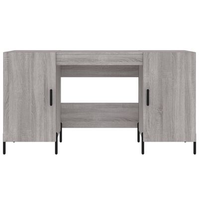 vidaXL Bureau sonoma gris 140x50x75 cm bois d'ingénierie