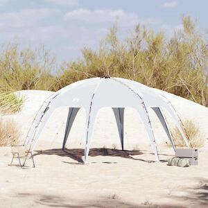 vidaXL Tente de r&eacute;ception gris imperm&eacute;able