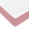 vidaXL Cadre de lit ottoman avec matelas rose 160x200 cm velours