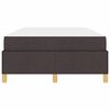 vidaXL Cadre de lit avec matelas Marron fonc&eacute; 120 x 190 cm tissu
