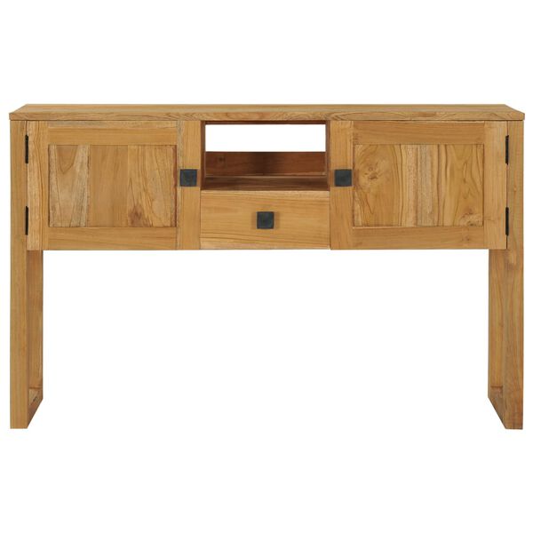 vidaXL Table console 120x32x75 cm Bois de teck massif