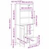 vidaXL Haut Armoire avec tiroir Ch&ecirc;ne artisanal 69,5 x 34 x 180 cm