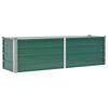 vidaXL Lit sur&eacute;lev&eacute; de jardin Acier galvanis&eacute; 160x40x45 cm Vert