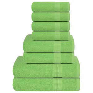 vidaXL Ensemble de serviettes FROGN 8 pcs vert pomme 360 g/m&sup2;