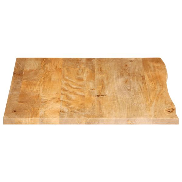 vidaXL Dessus de table à bord vivant 100x80x2,5cm bois massif manguier
