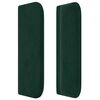 vidaXL T&ecirc;te de lit avec oreilles Vert fonc&eacute; 83x16x78/88 cm Velours