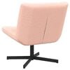 vidaXL Chaise pivotante Rose 63 x 75 x 76 cm Peau de mouton