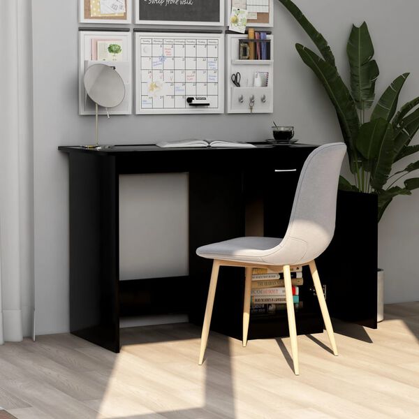 vidaXL Bureau Noir 100x50x76 cm Bois d&rsquo;ing&eacute;nierie
