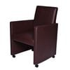vidaXL Chaises &agrave; manger lot de 2 marron similicuir