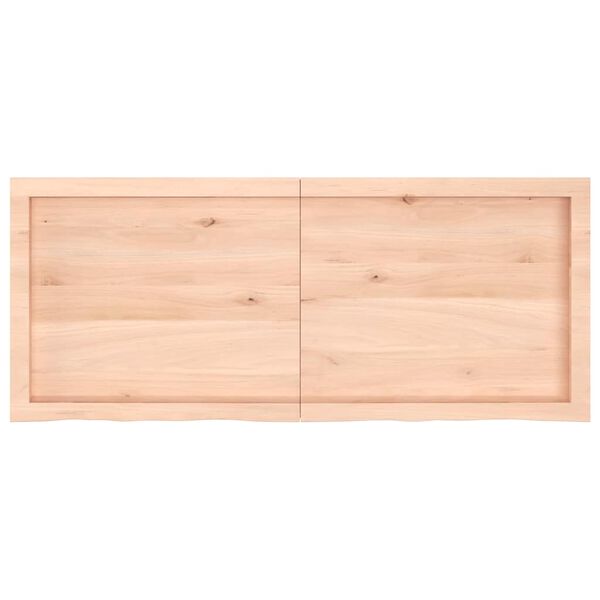 vidaXL Dessus de table 120x50x(2-6) cm bois de ch&ecirc;ne massif non trait&eacute;