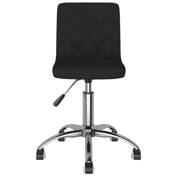 vidaXL Chaises pivotantes &agrave; manger lot de 2 Noir Velours