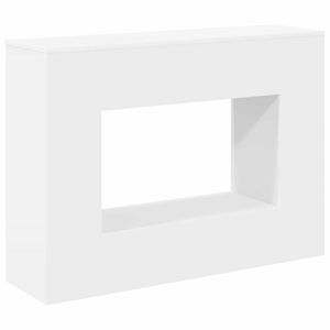 vidaXL Console Table Blanc 101 x 29 x 74 cm Bois d'ing&eacute;nierie