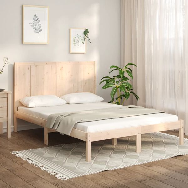 vidaXL Cadre de lit sans matelas 120x190 cm bois de pin massif