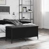 vidaXL Banc de rangement noir 102x42x45 cm bois d'ing&eacute;nierie