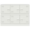 vidaXL Buffet blanc 99x39x73 cm acier