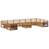 vidaXL Ensembles de canap&eacute;s 11 pcs Bois d'Acacia Massif