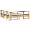 vidaXL Lit biblioth&egrave;que sans matelas 200x200 cm bois massif de pin