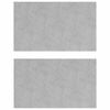 vidaXL Nez de marche Rectangulaire 2 pcs Argent&eacute; 50 x 30 cm Aluminium