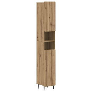 vidaXL Armoire de Salle de Bain avec &Eacute;tag&egrave;re Ouverte ZWOLLE