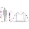 vidaXL Tente de camping tunnel 3 personnes tissu occultant imperméable