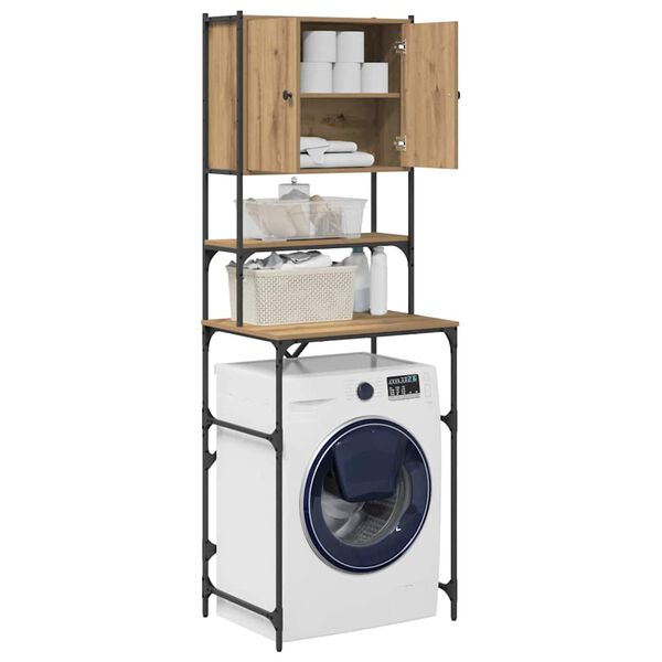 vidaXL Meuble pour machine à laver chêne artisanal 68 x 48,5 x 194 cm